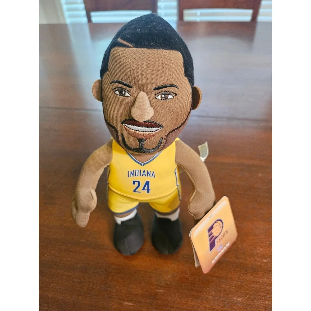 Bleacher Creatures Paul George Plush Figure Men OS Yellow Indiana Pacers NBA 24